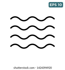 wave - ocean icon vector design template