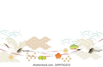 Wave and Ocean Illustration Background
