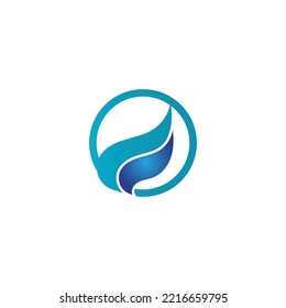 Wave ocean logo design image element vector illustration nature