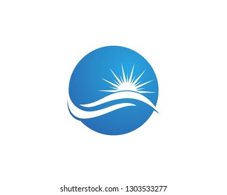 Wave Ocean Logo Template
