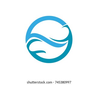 Wave ocean logos symbols