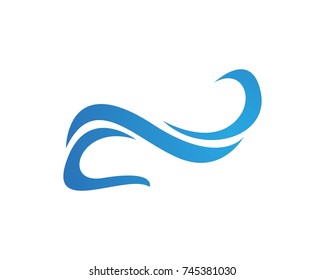 Wave ocean logos symbols