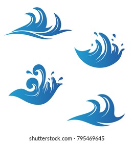 Wave Ocean Water Logo
