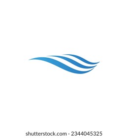 Wave ocean water logo vector image