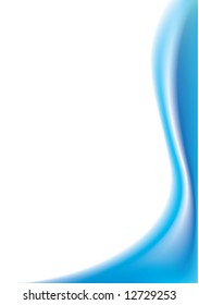 Wave on a blue background