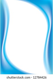 Wave on a blue background