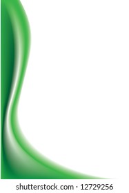 Wave on a green background