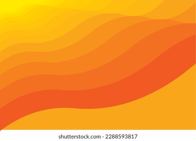 Wave orang and Yellow Background