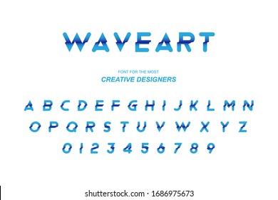 Olear letras en negrita y números originales para la plantilla de diseño creativo para el logotipo. Ilustración plana EPS10