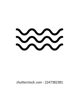Wave Outline Icon. Wave Icon