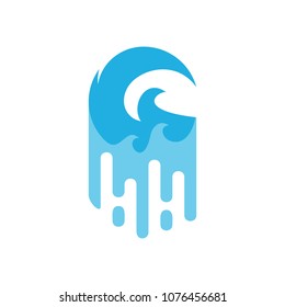 Wave Paint Logo Icon Design