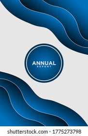 Wave and paper cut background design. Background layout design templates,