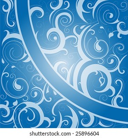 Decorative Water Waves Splashes Stock Vector (Royalty Free) 114395824