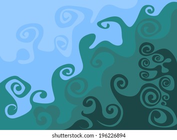 Wave pattern abstract background