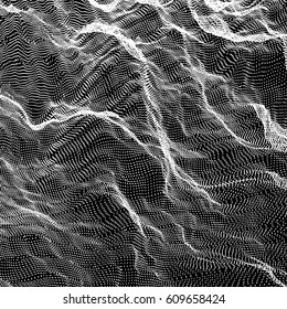 Wave pattern. Abstract vector background. Simple texture for your design. Technology concept. Vector illustration.