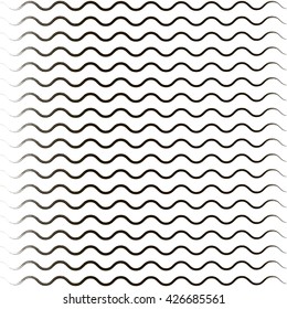 Wave pattern in art style. Abstract wave vector textured background for scrapbook.
