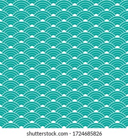 Wave pattern art style background.