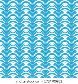 Wave pattern art style background.