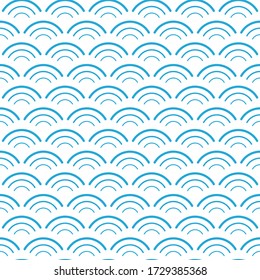 Wave pattern art style background.