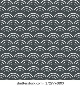 Wave pattern art style background.