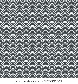 Wave pattern art style background.