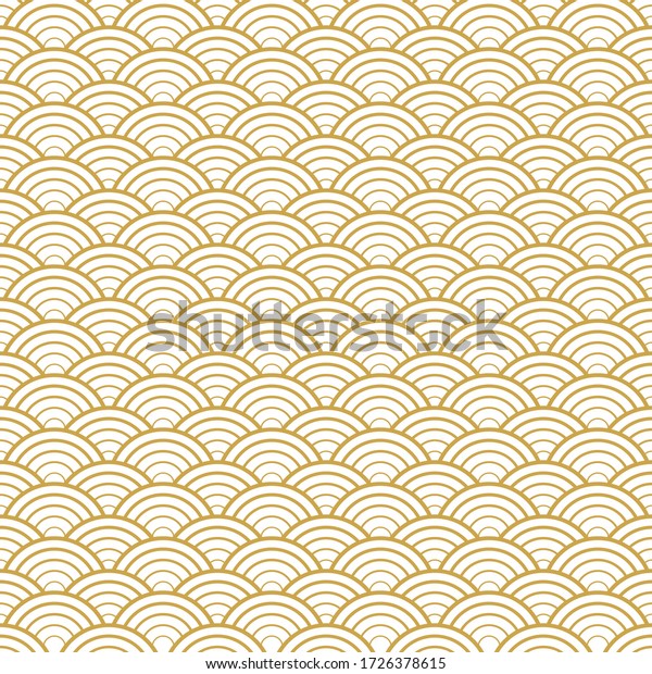 Wave Pattern Art Style Background Stock Vector (Royalty Free ...