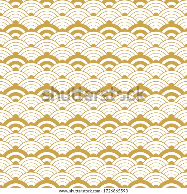 Wave Pattern Art Style Background Stock Vector (Royalty Free ...