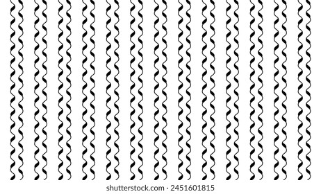 Wave pattern black and white background texture for fashion fabric style