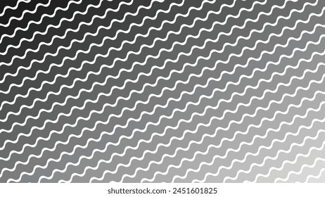 Wave pattern black and white background texture for fashion fabric style