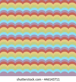 wave pattern color muted rainbow