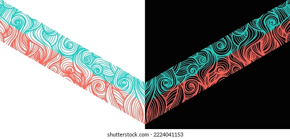 wave pattern Design 211 Apparel Sport Wear Sublimation Wallpaper Background Vector