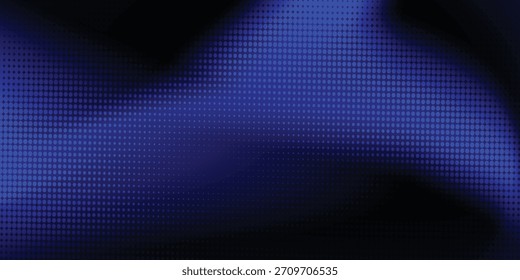 Patrón de onda con fondo abstracto azul futurista y puntos claros.