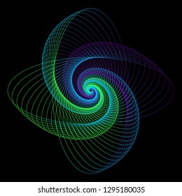 Wave pattern geometric lines on colorful backgrounds Vector graphic illustration template,Gradient Line Art