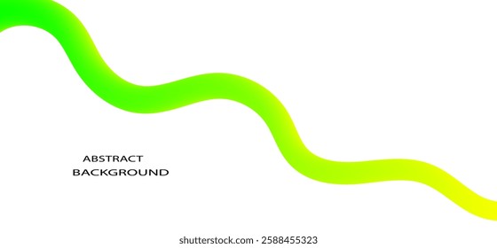 Wave pattern green and yellow colour abstract background vector illustration.