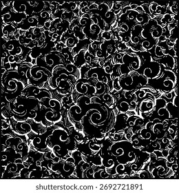 ilustração de padrão de onda preto e branco 