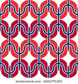 wave pattern of norway flag. abstract background for decoration. vector illustration