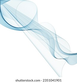 Wave pattern. Presentation template. Blue wave.