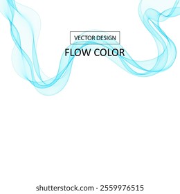 Wave pattern. Presentation template. Blue wave. Eps 10