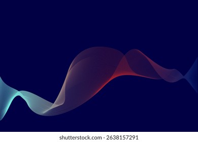 Wave pattern, radiating elegance and fluid motion. Ideal for modern branding, digital art, and minimalist design projects. Illustration vector design. EPS 10
