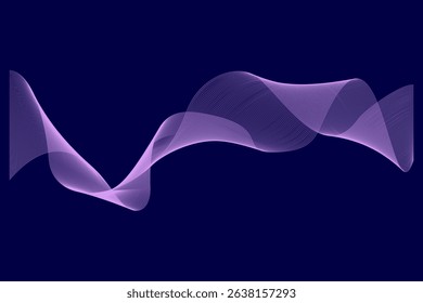 Wave pattern, radiating elegance and fluid motion. Ideal for modern branding, digital art, and minimalist design projects. Illustration vector design. EPS 10