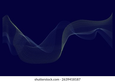 Wave pattern, radiating elegance and fluid motion. Ideal for modern branding, digital art, and minimalist design projects. Illustration vector design. EPS 10