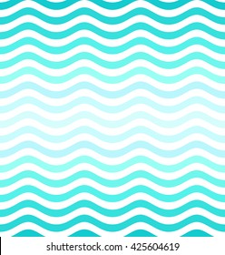 Wave pattern. Seamless background. Vector illustration.
