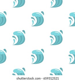 Wave pattern seamless flat style for web vector illustration