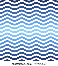 Wave pattern. Seamless pattern. Vector illustration.