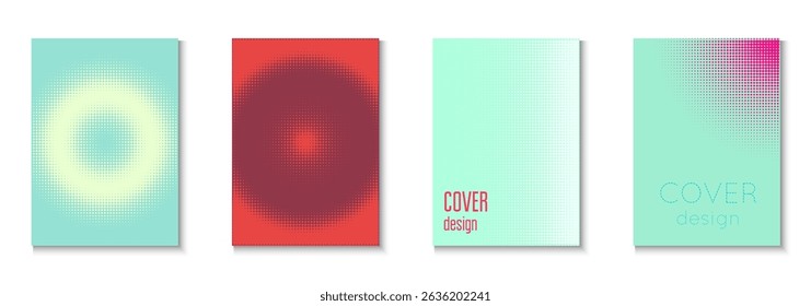 Wave Pattern Set. Future Concept In Minimal Layout. Linear Shapes In Annual Frame. Business Flyer. Minimalist Abstract Template. Geometric Graphic Cover. Trendy Wave Pattern