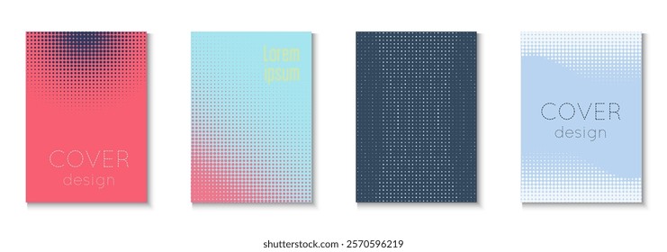 Wave Pattern Set. Summer Concept With Minimal Art. Young Hipster Design On Annual Page. Graphic Flyer. Minimalist Abstract Background. Geometric Music Poster. Trendy Wave Pattern