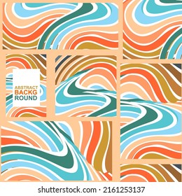 wave pattern shape with vintage pastel colors. Retro starburst sunburst pattern vector background. Illustration of background in bright colors.