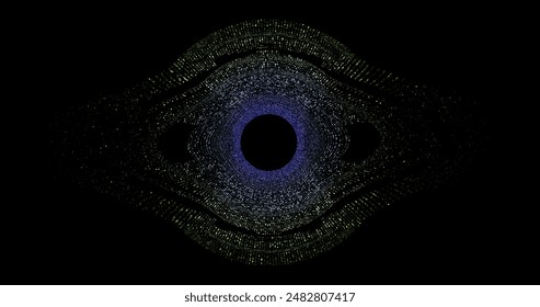 Wave pattern vector. 3D glowing abstract digital particles background. Technology concept. Abstract background. Future vector illustration.