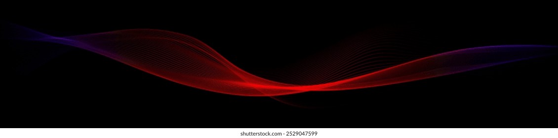 Wave pattern vector. 3D glowing abstract digital particles background. Technology concept. Abstract background. Future vector illustration.