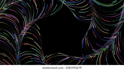 Wave pattern vector. 3D glowing abstract digital particles background. Technology concept. Abstract background. Future vector illustration.